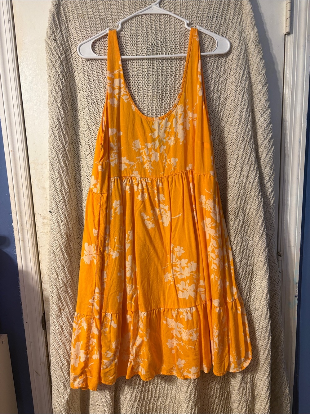 torrid Orange Floral Tiered Sleeveless Sundress